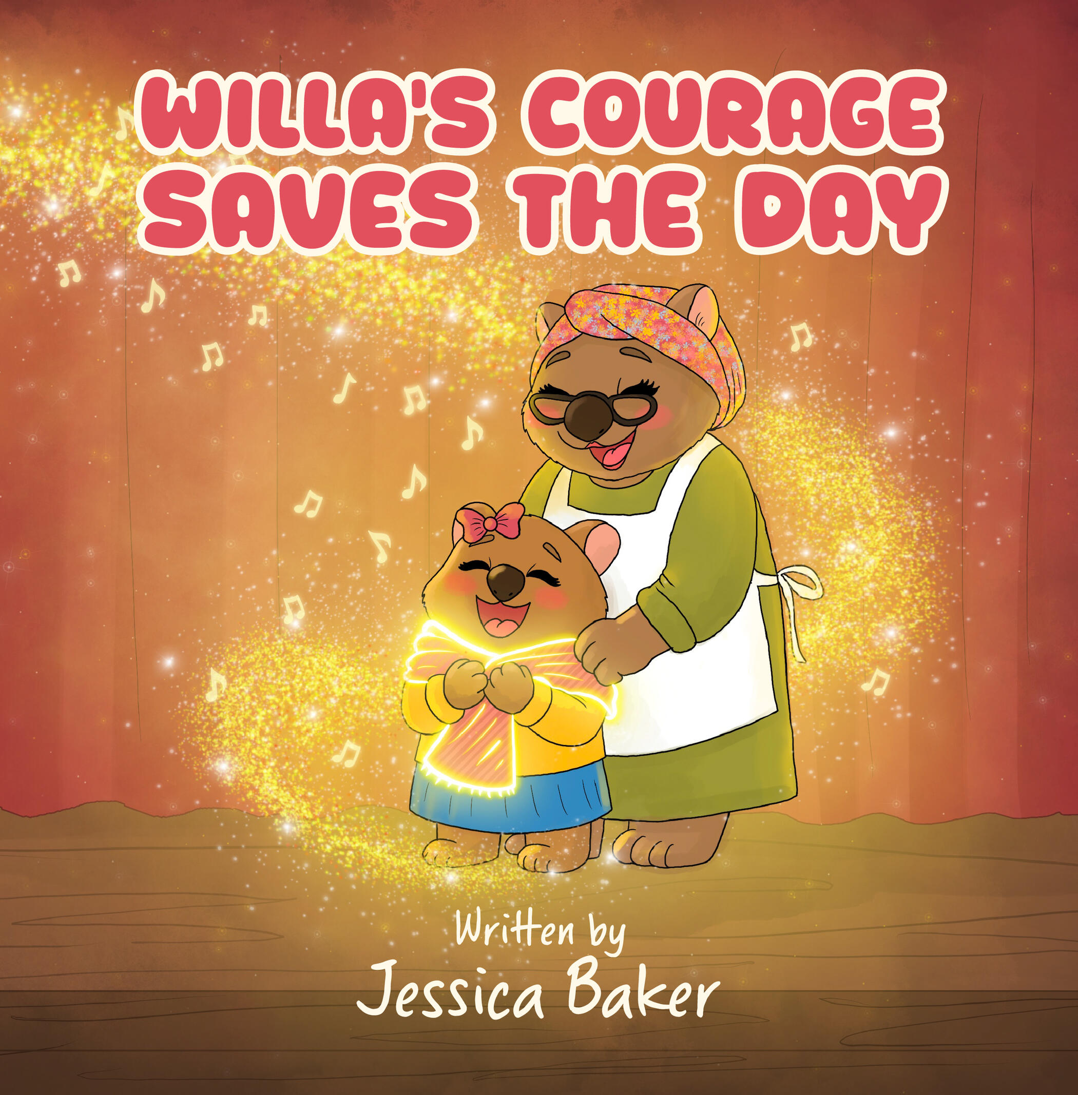 Learning courage through Willa's adventure Illustration from Willa's Courage Saves The Day teaching courage and confidence